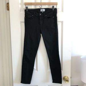 PAIGE Verdugo Crop Black Jeans